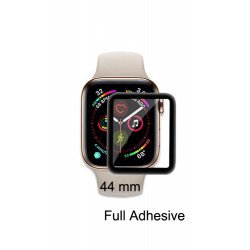 Apple Watch Series 5 / 4 Tempered Glass Full Adhesive Glue Screen Protector 44MM (Black Rim)